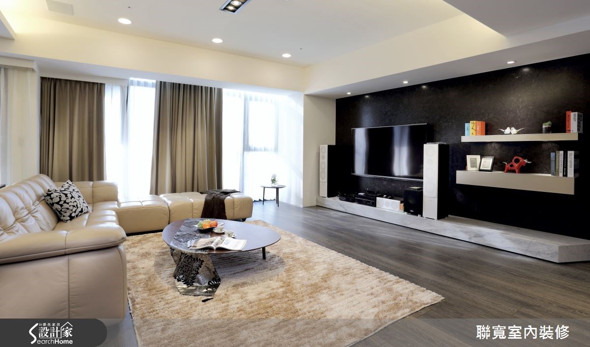70坪新成屋(5年以下)＿現代風客廳案例圖片＿聯寬室內裝修有限公司＿聯寬_04之3