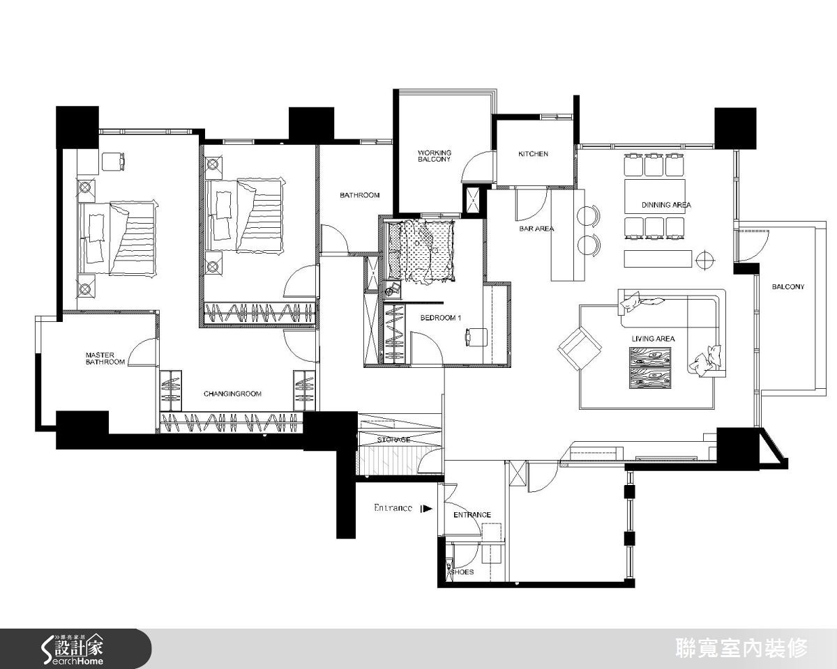 70坪新成屋(5年以下)＿現代風案例圖片＿聯寬室內裝修有限公司＿聯寬_04之13
