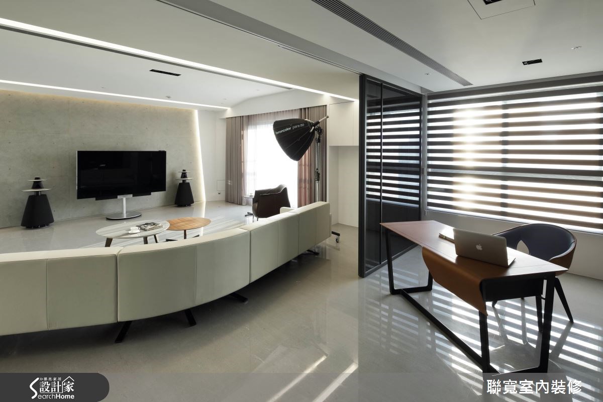 70坪新成屋(5年以下)＿現代風客廳書房案例圖片＿聯寬室內裝修有限公司＿聯寬_16之12