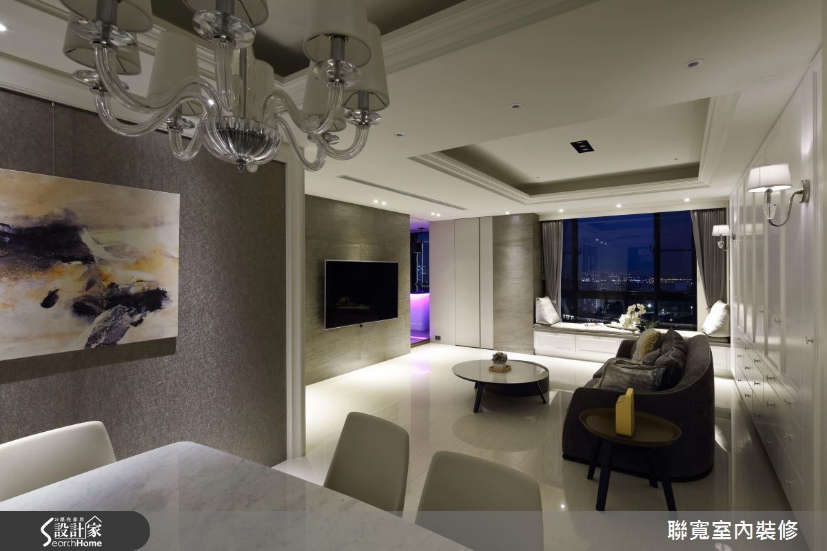 50坪新成屋(5年以下)＿美式風客廳餐廳臥榻案例圖片＿聯寬室內裝修有限公司＿聯寬_17之7