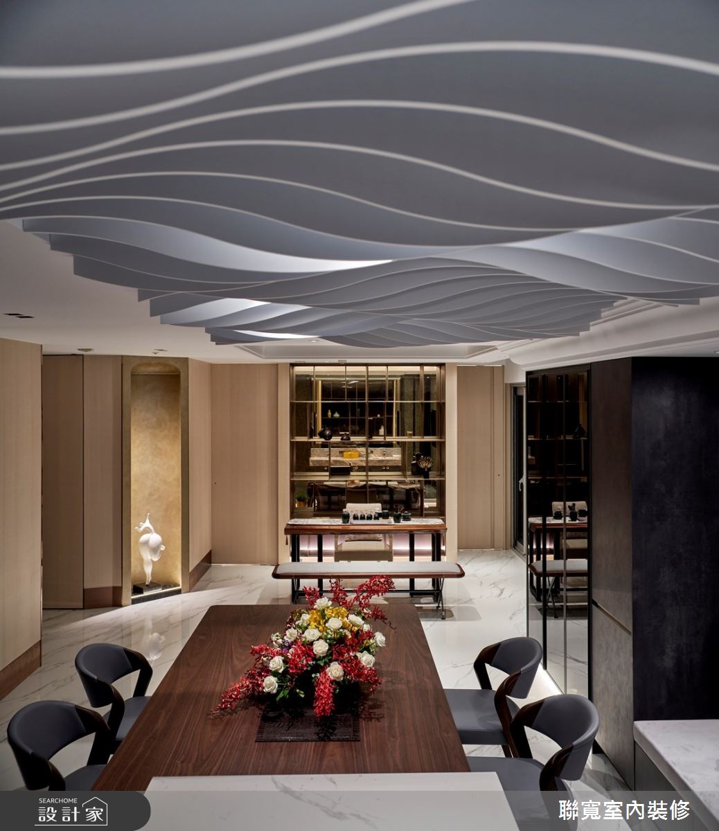 90坪新成屋(5年以下)＿混搭風中島案例圖片＿聯寬室內裝修有限公司＿聯寬_28之18