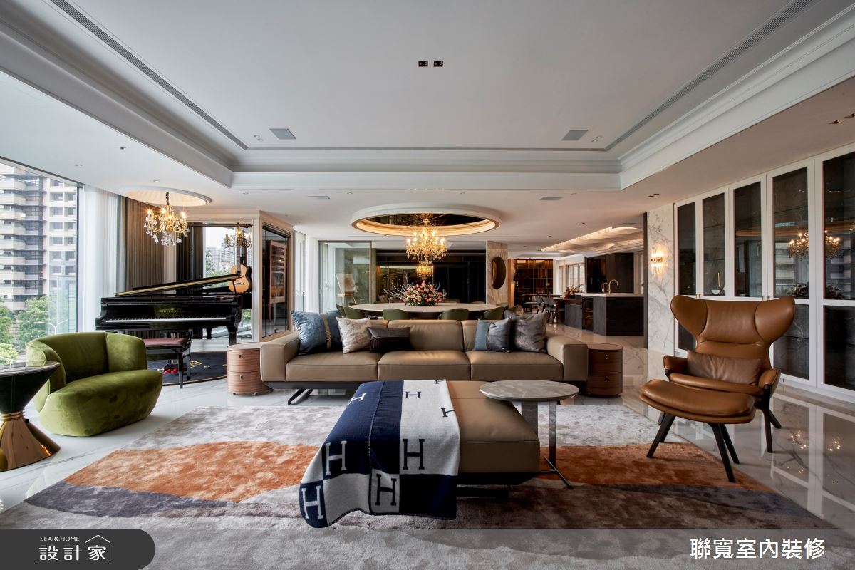 90坪新成屋(5年以下)＿混搭風客廳案例圖片＿聯寬室內裝修有限公司＿聯寬_28之7