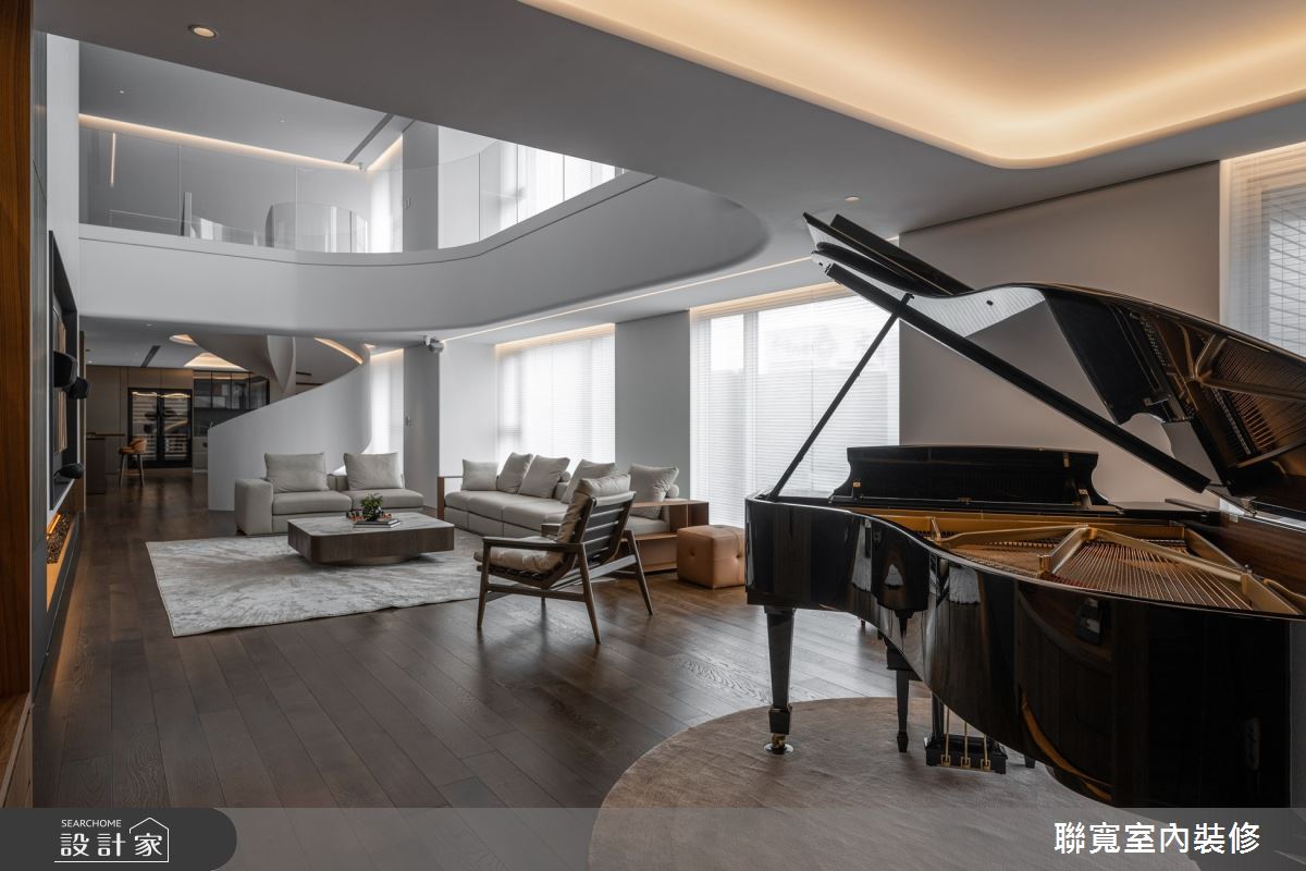 130坪新成屋(5年以下)＿現代風客廳樓梯案例圖片＿聯寬室內裝修有限公司＿聯寬_29之9