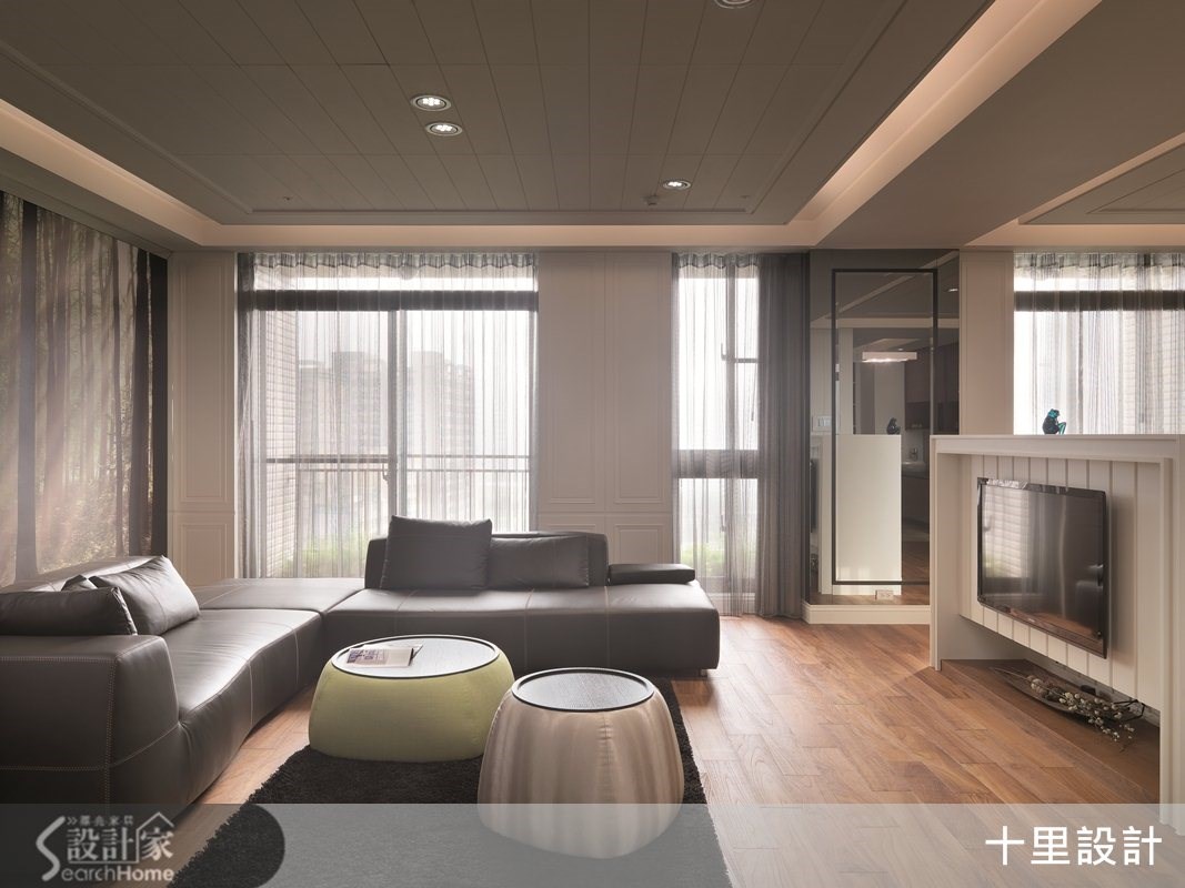 55坪預售屋＿現代風客廳案例圖片＿十里設計＿十里_04之5