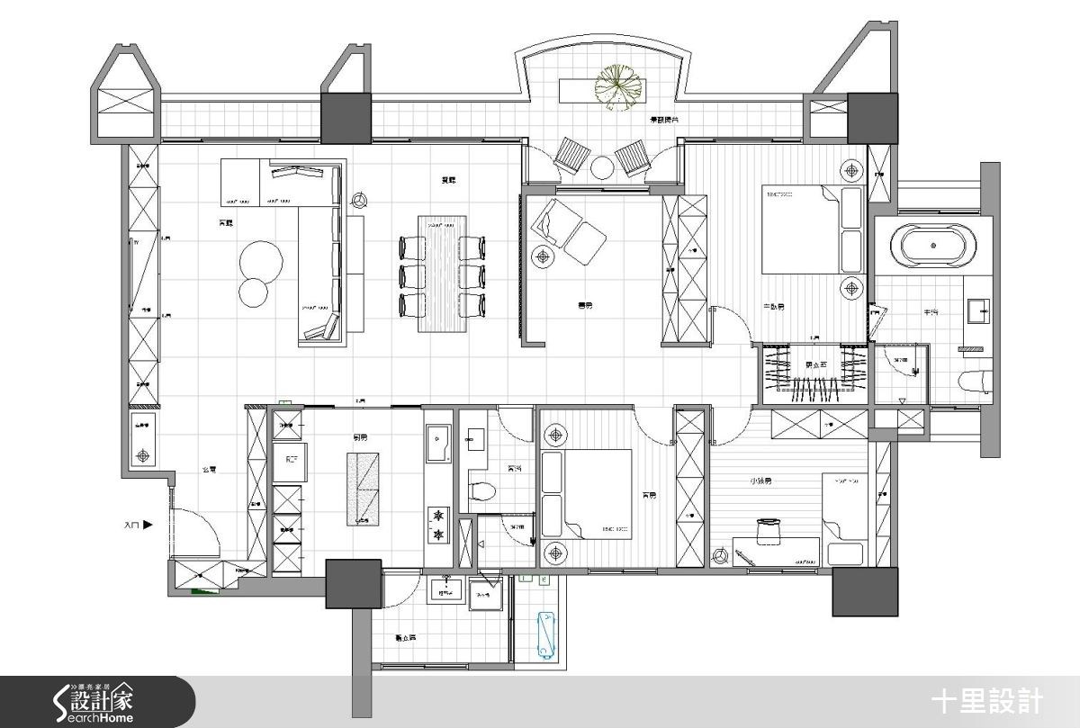 45坪新成屋(5年以下)＿混搭風案例圖片＿十里設計＿十里_05之12