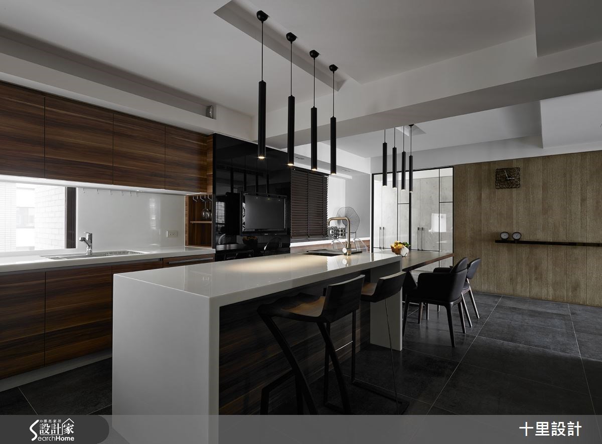 46坪老屋(16~30年)＿現代風餐廳廚房吧檯案例圖片＿十里設計＿十里_07之10