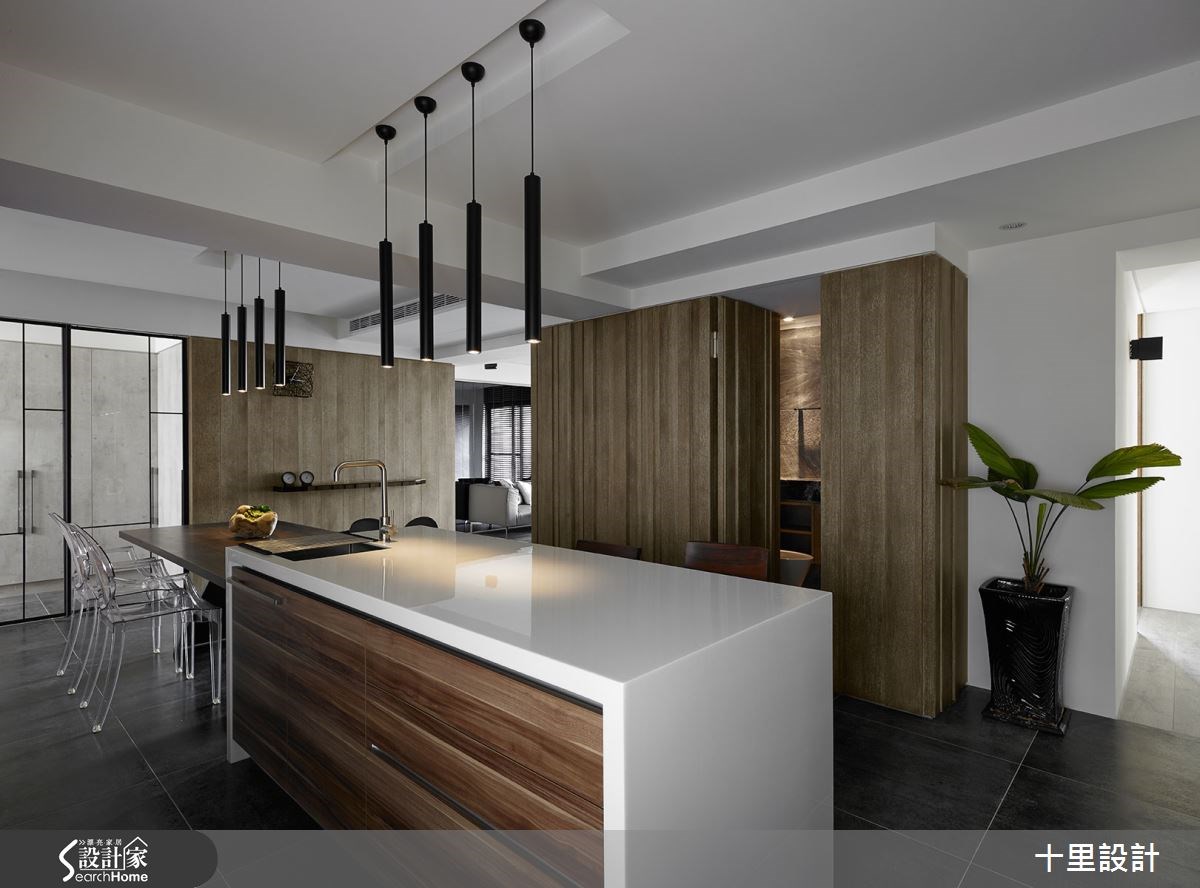 46坪老屋(16~30年)＿現代風餐廳吧檯案例圖片＿十里設計＿十里_07之11