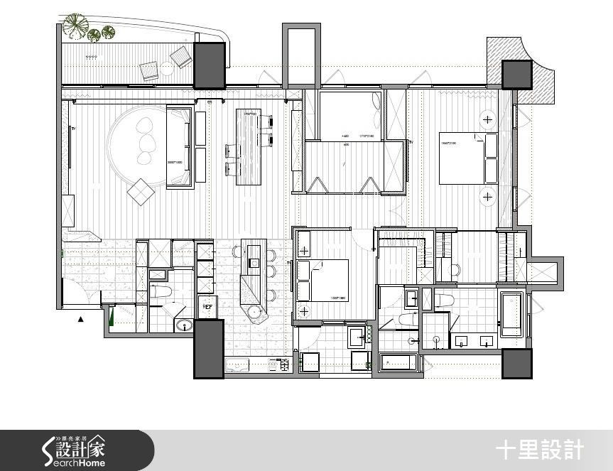 47坪新成屋(5年以下)＿混搭風案例圖片＿十里設計＿十里_11之19