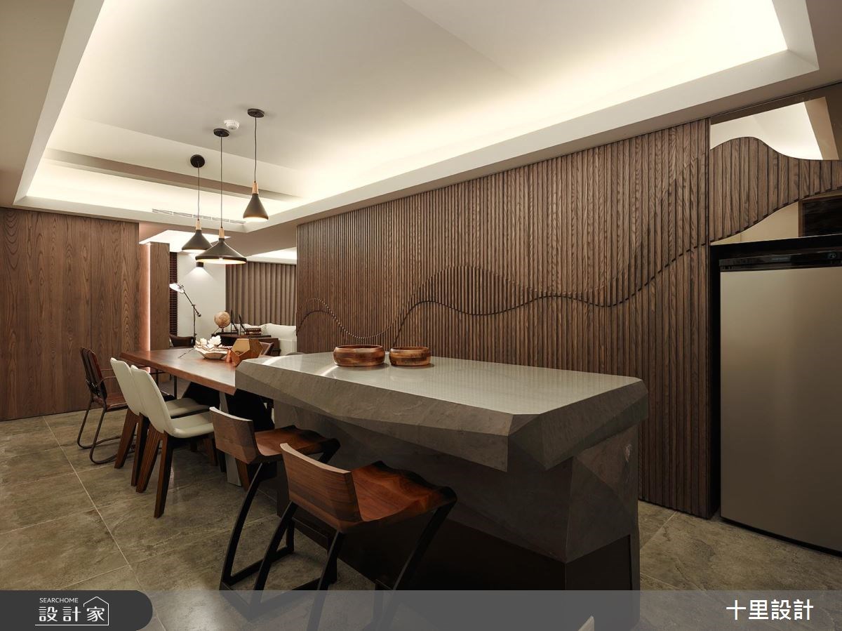 37坪新成屋(5年以下)＿現代風餐廳吧檯案例圖片＿十里設計＿十里_12之4
