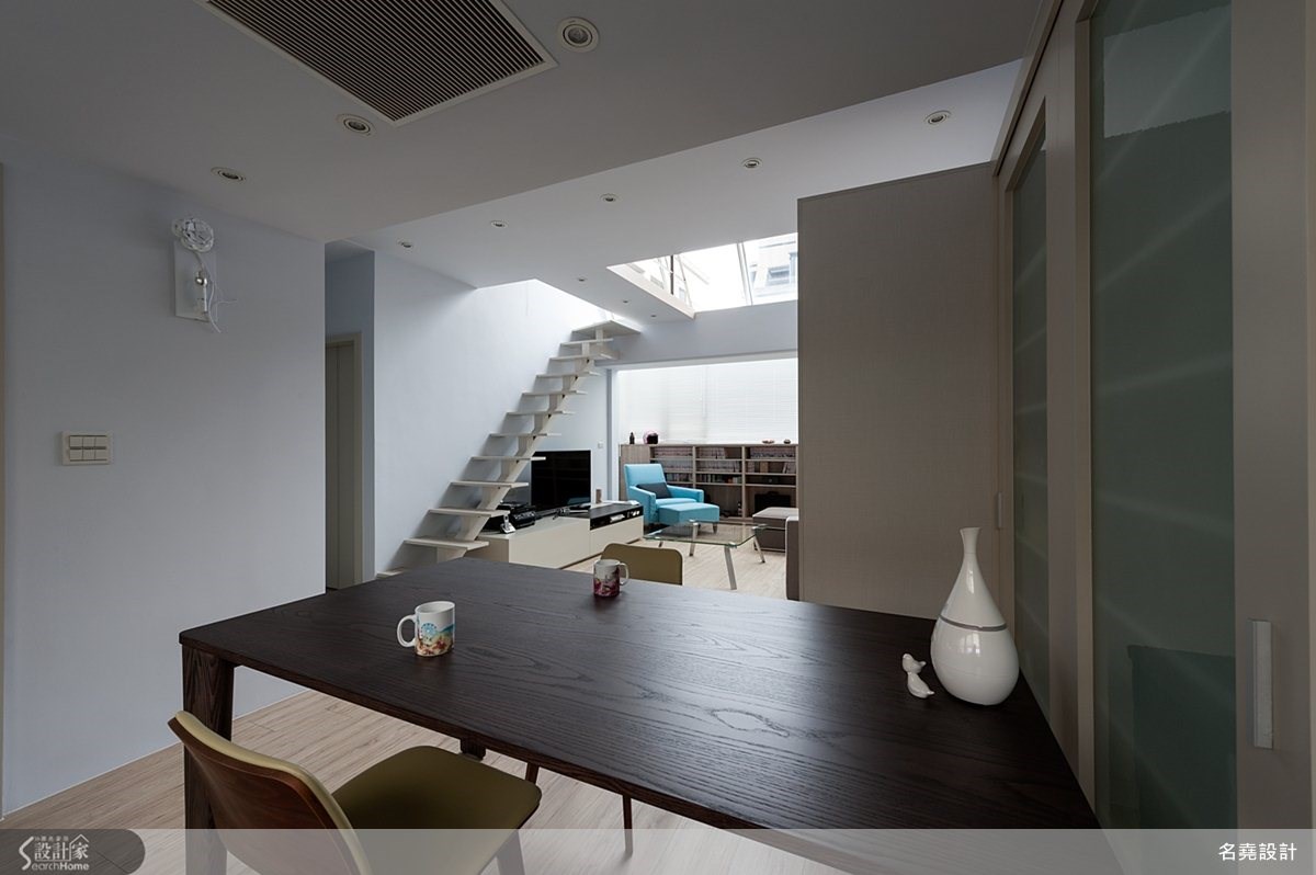 28坪老屋(16~30年)＿簡約風餐廳樓梯案例圖片＿名堯設計有限公司＿名堯_01之11