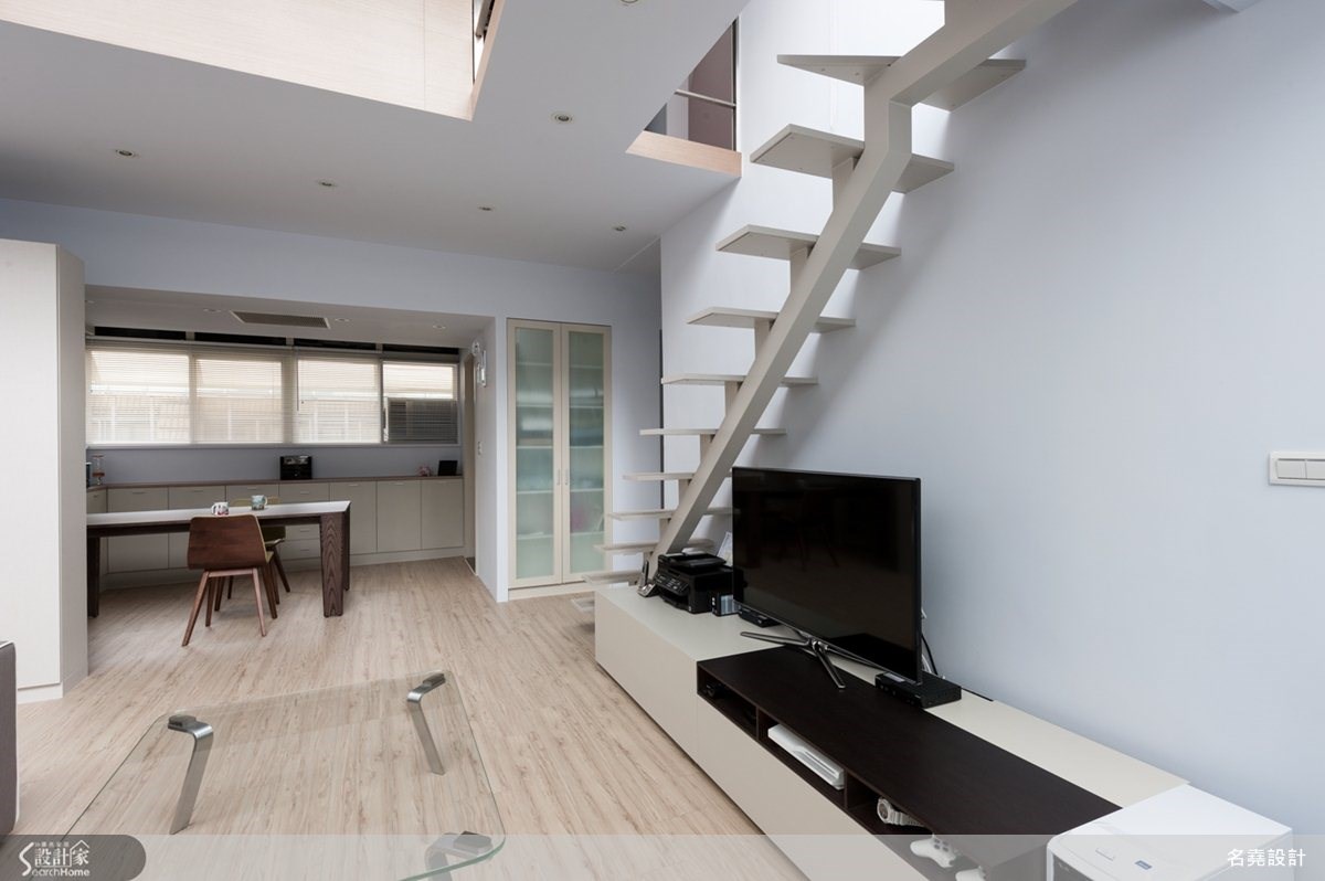 28坪老屋(16~30年)＿簡約風客廳餐廳樓梯案例圖片＿名堯設計有限公司＿名堯_01之9