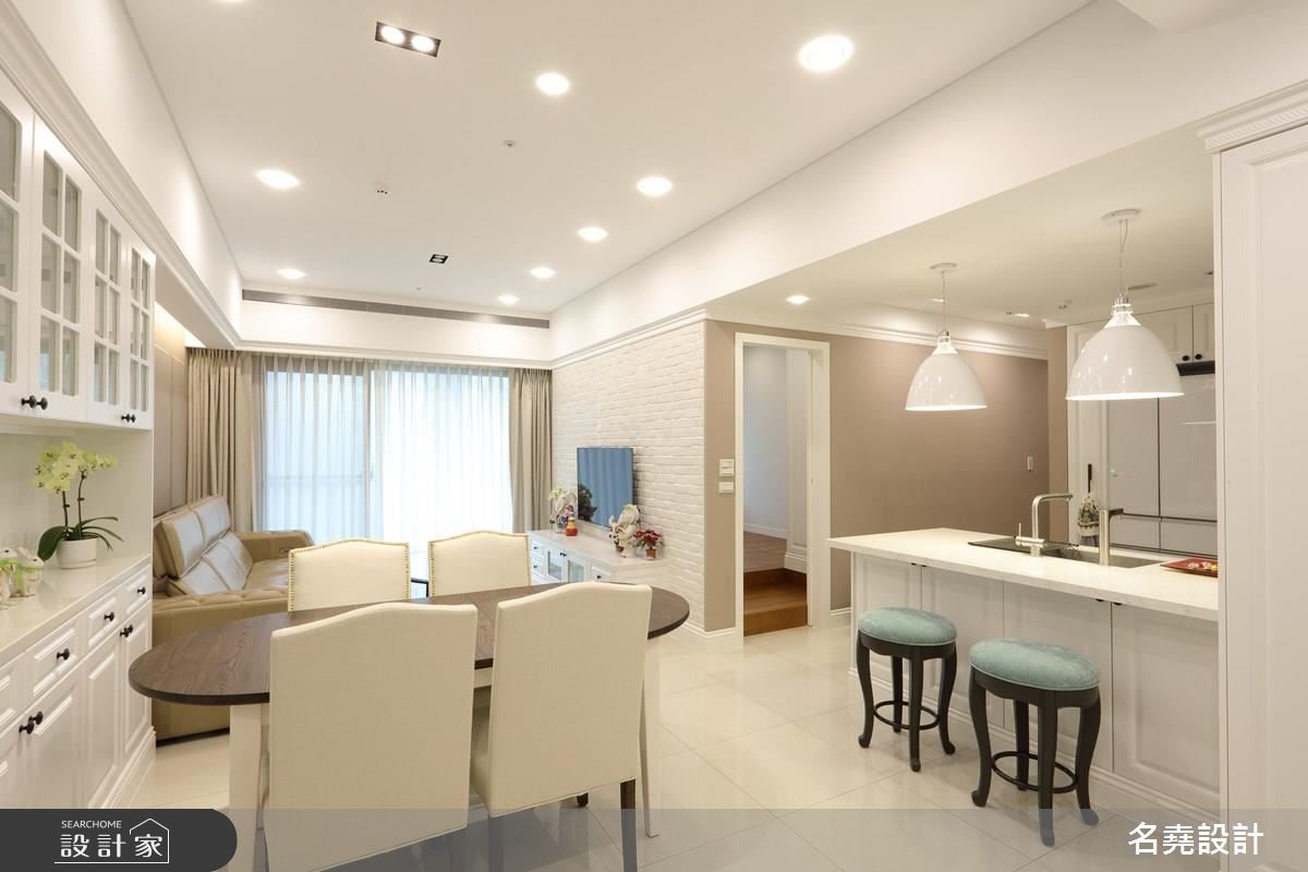 28坪老屋(16~30年)＿美式風客廳餐廳案例圖片＿名堯設計有限公司＿名堯_18之1