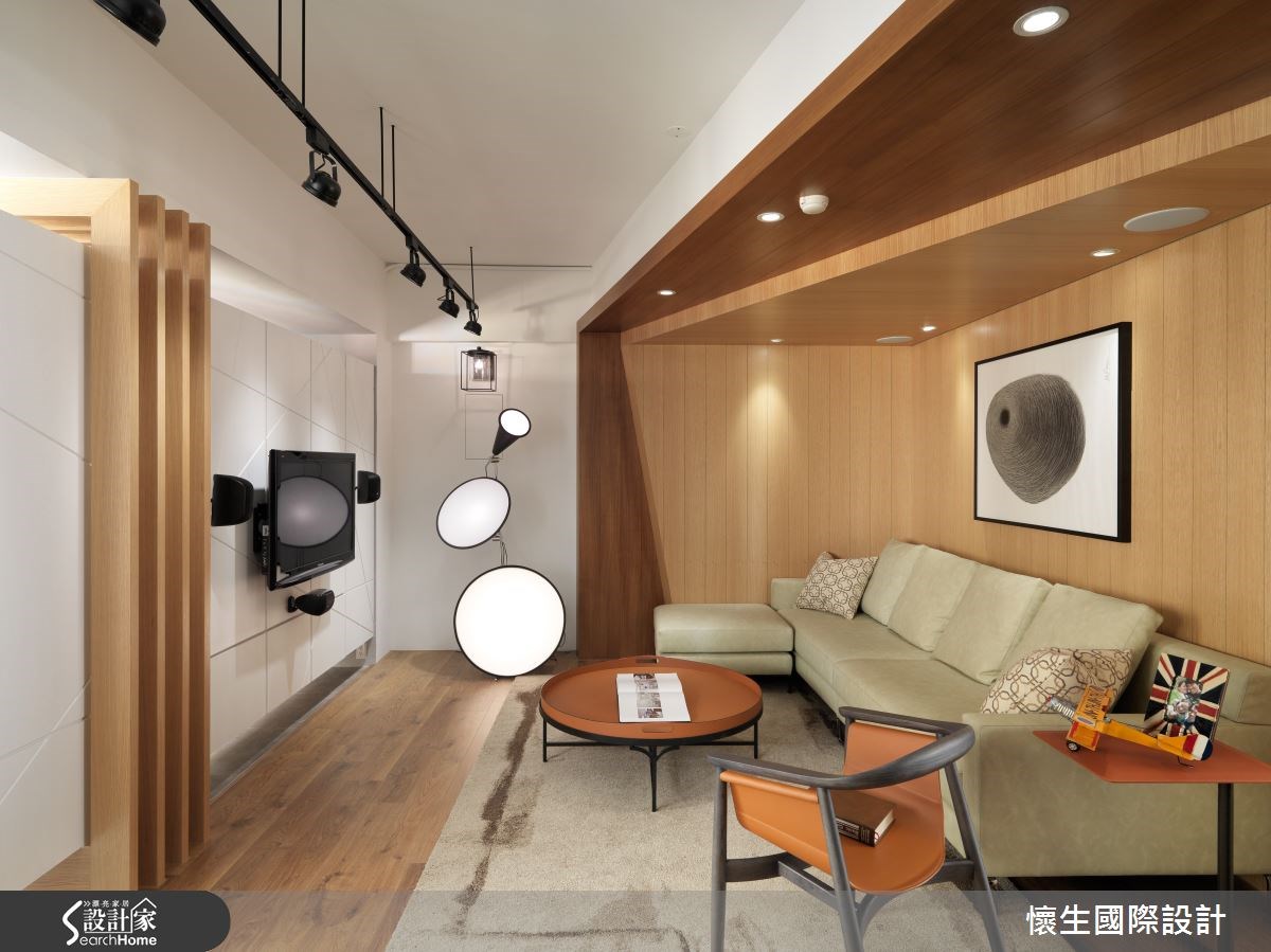40坪老屋(16~30年)＿北歐風客廳案例圖片＿翁嘉鴻建築室內設計｜懷生設計＿懷生_9.新竹-L House之5