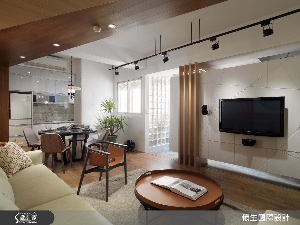 40坪老屋(16~30年)＿北歐風客廳餐廳案例圖片＿翁嘉鴻建築室內設計｜懷生設計＿懷生_9.新竹-L House之11