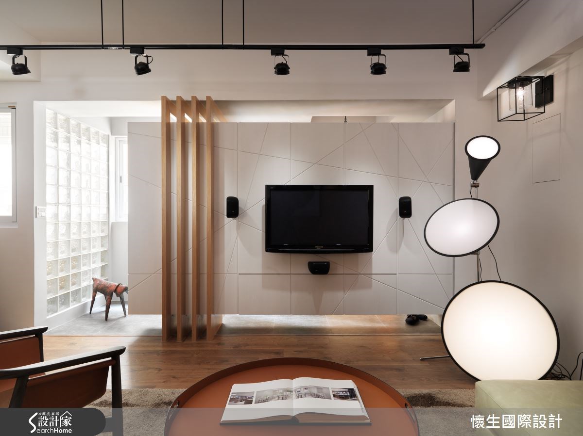 40坪老屋(16~30年)＿北歐風客廳案例圖片＿翁嘉鴻建築室內設計｜懷生設計＿懷生_9.新竹-L House之13