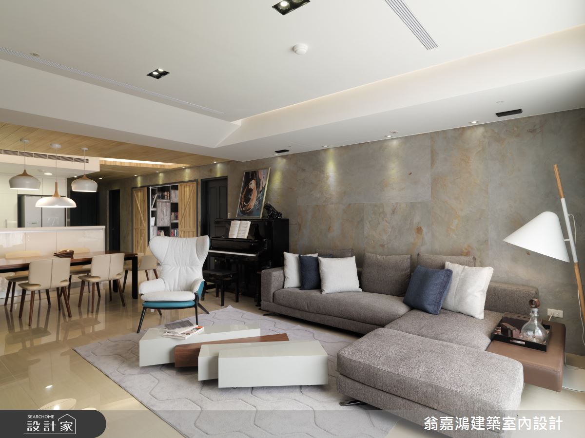 60坪新成屋(5年以下)＿北歐風案例圖片＿翁嘉鴻建築室內設計｜懷生設計＿懷生_11.台中-W House之3