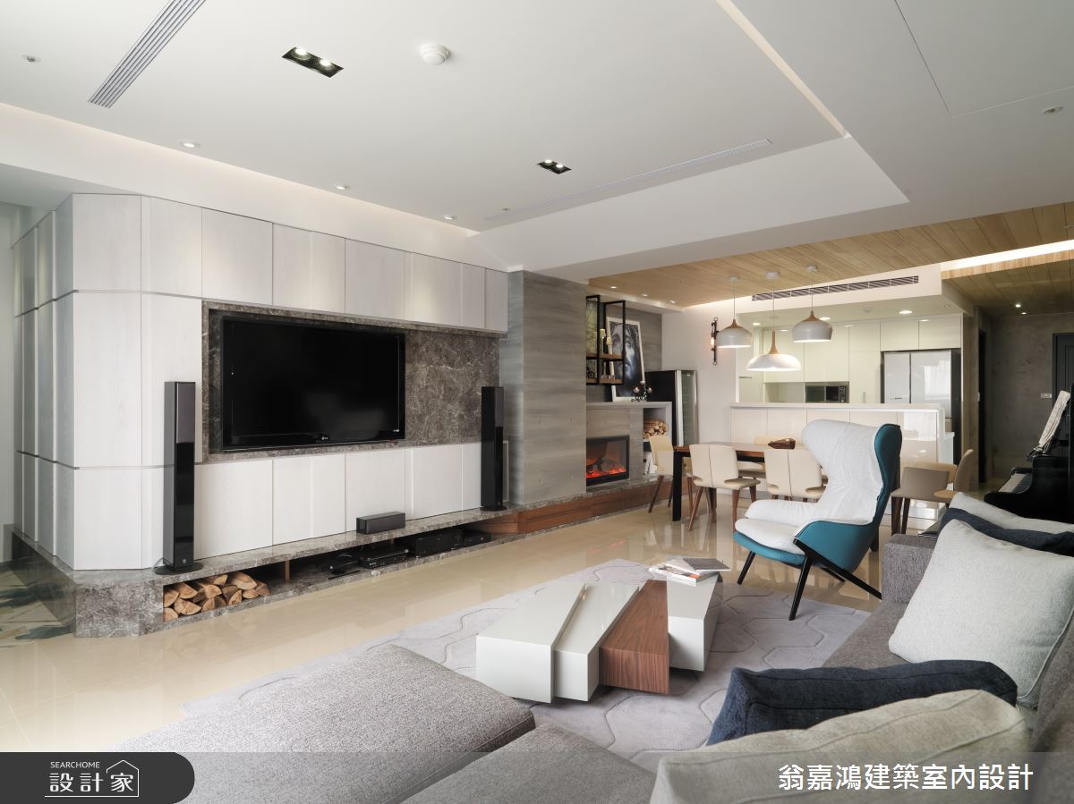 60坪新成屋(5年以下)＿北歐風案例圖片＿翁嘉鴻建築室內設計｜懷生設計＿懷生_11.台中-W House之5