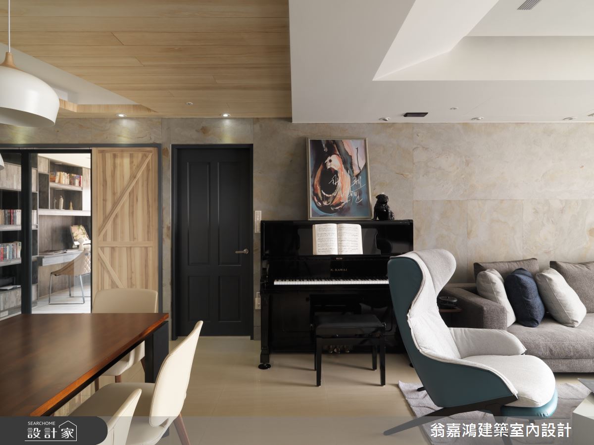 60坪新成屋(5年以下)＿北歐風案例圖片＿翁嘉鴻建築室內設計｜懷生設計＿懷生_11.台中-W House之8