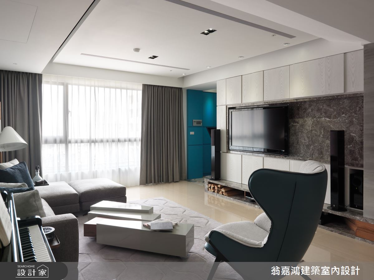 60坪新成屋(5年以下)＿北歐風案例圖片＿翁嘉鴻建築室內設計｜懷生設計＿懷生_11.台中-W House之12