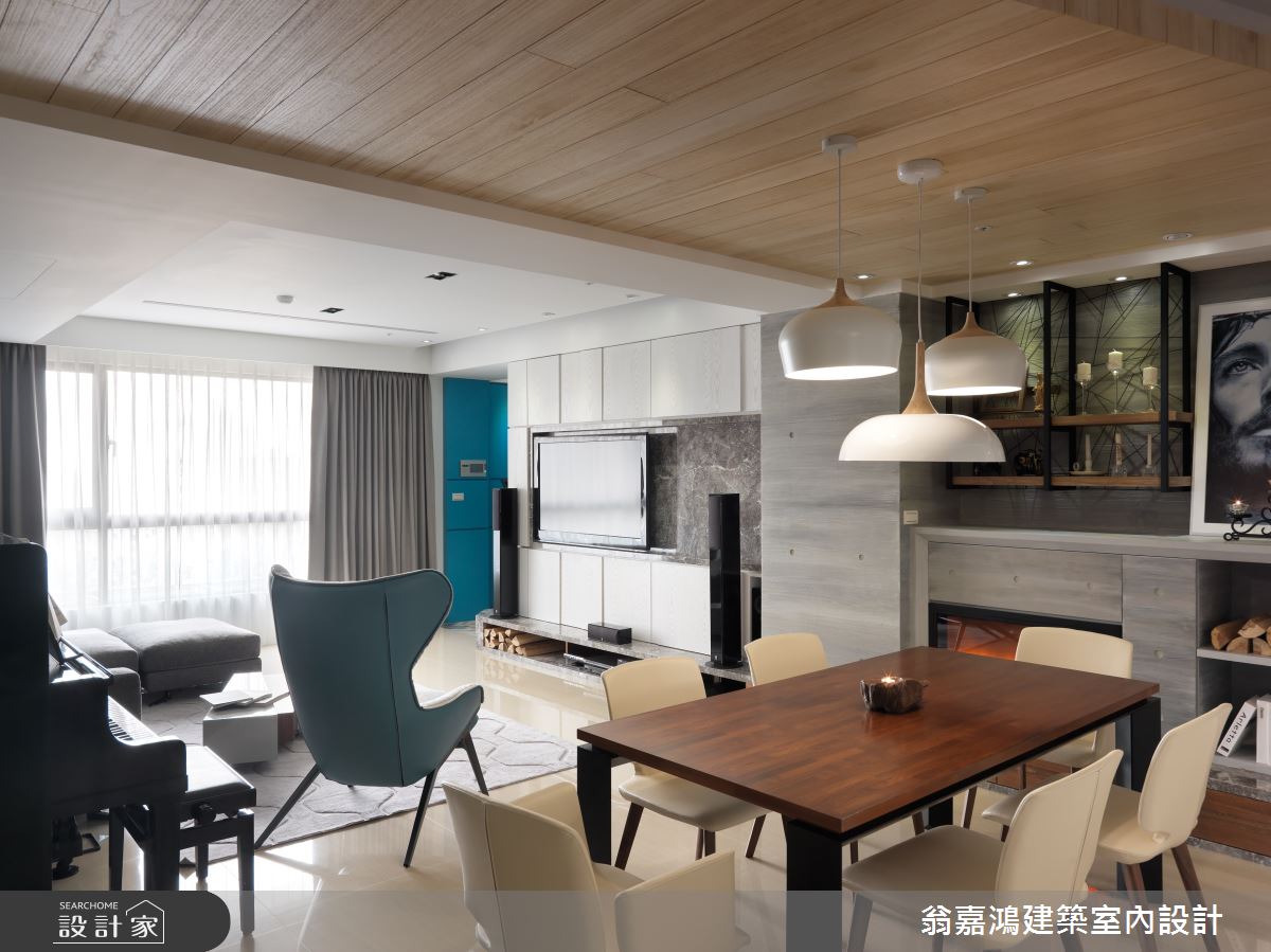 60坪新成屋(5年以下)＿北歐風案例圖片＿翁嘉鴻建築室內設計｜懷生設計＿懷生_11.台中-W House之15