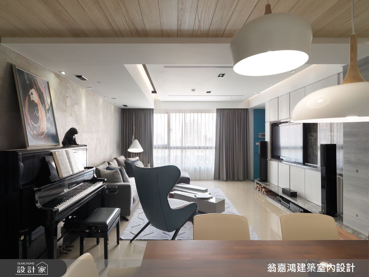 60坪新成屋(5年以下)＿北歐風案例圖片＿翁嘉鴻建築室內設計｜懷生設計＿懷生_11.台中-W House之16