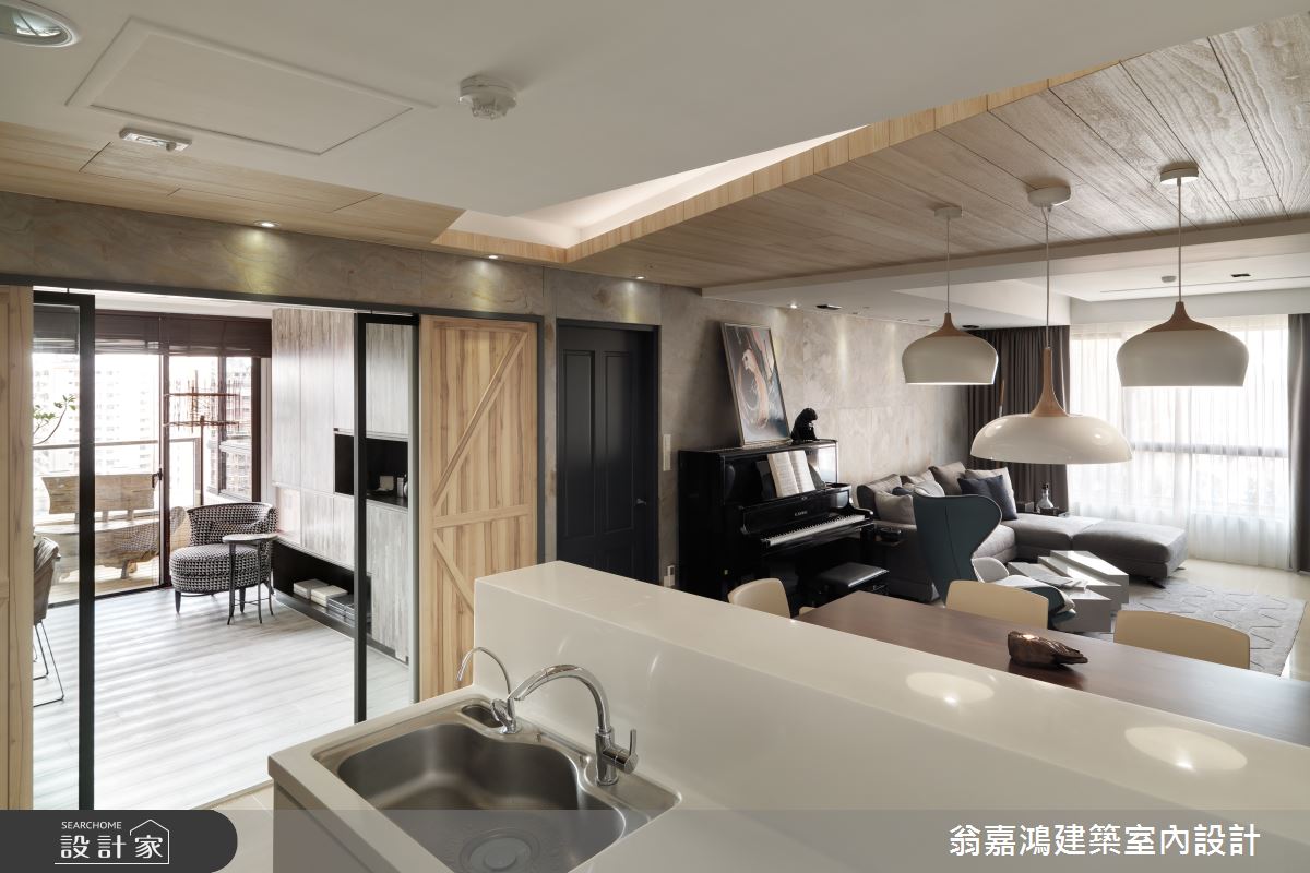 60坪新成屋(5年以下)＿北歐風案例圖片＿翁嘉鴻建築室內設計｜懷生設計＿懷生_11.台中-W House之26