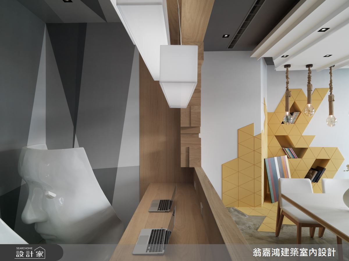 30坪新成屋(5年以下)＿簡約風案例圖片＿翁嘉鴻建築室內設計｜懷生設計＿懷生_14.台中-商空商辦之8