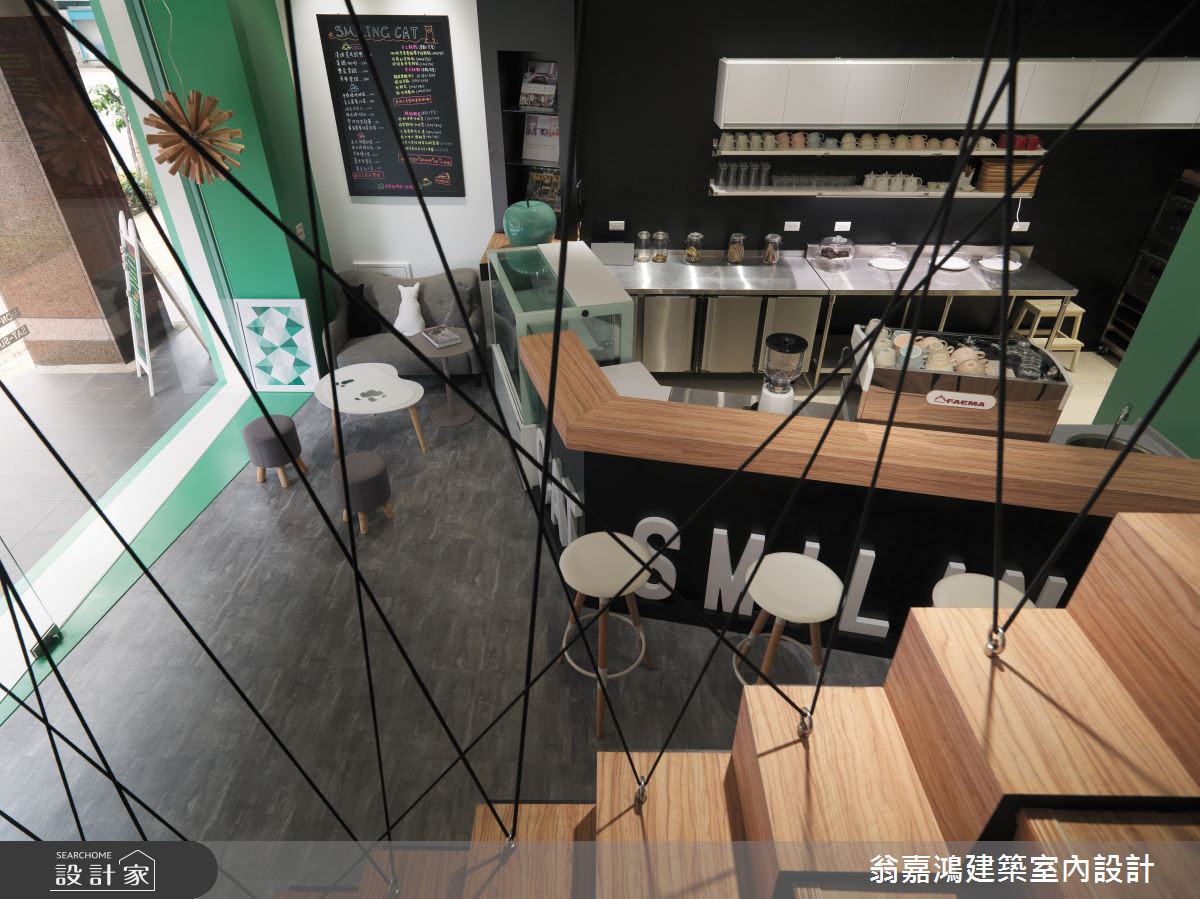 50坪中古屋(5~15年)＿北歐風案例圖片＿翁嘉鴻建築室內設計｜懷生設計＿懷生_16.三峽-Smiling cat café之11