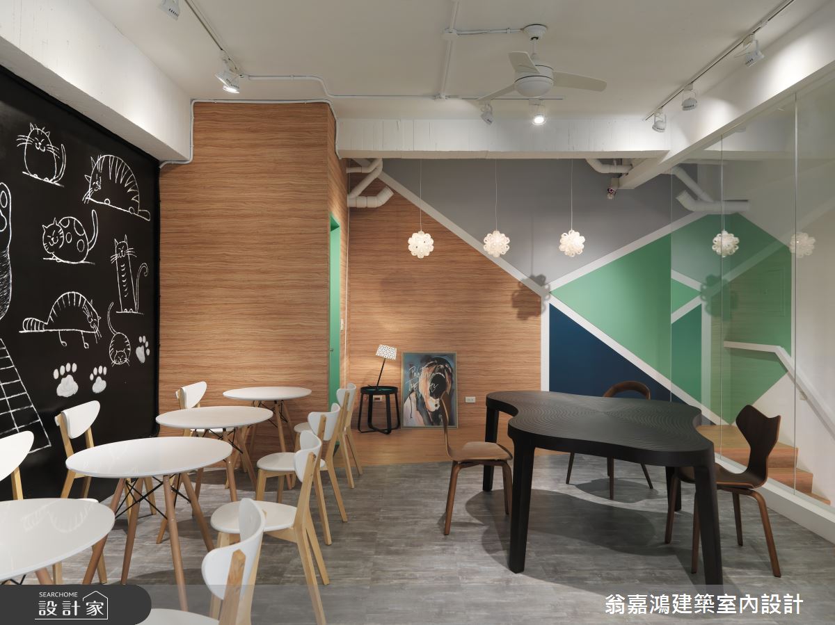 50坪中古屋(5~15年)＿北歐風案例圖片＿翁嘉鴻建築室內設計｜懷生設計＿懷生_16.三峽-Smiling cat café之17