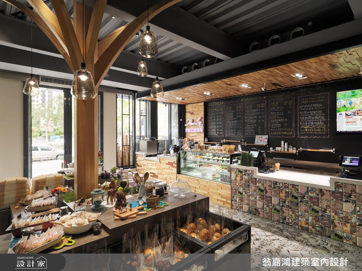 90坪新成屋(5年以下)＿工業風案例圖片＿翁嘉鴻建築室內設計｜懷生設計＿懷生_15.新竹-芙洛麗大飯店烘培坊2店之6
