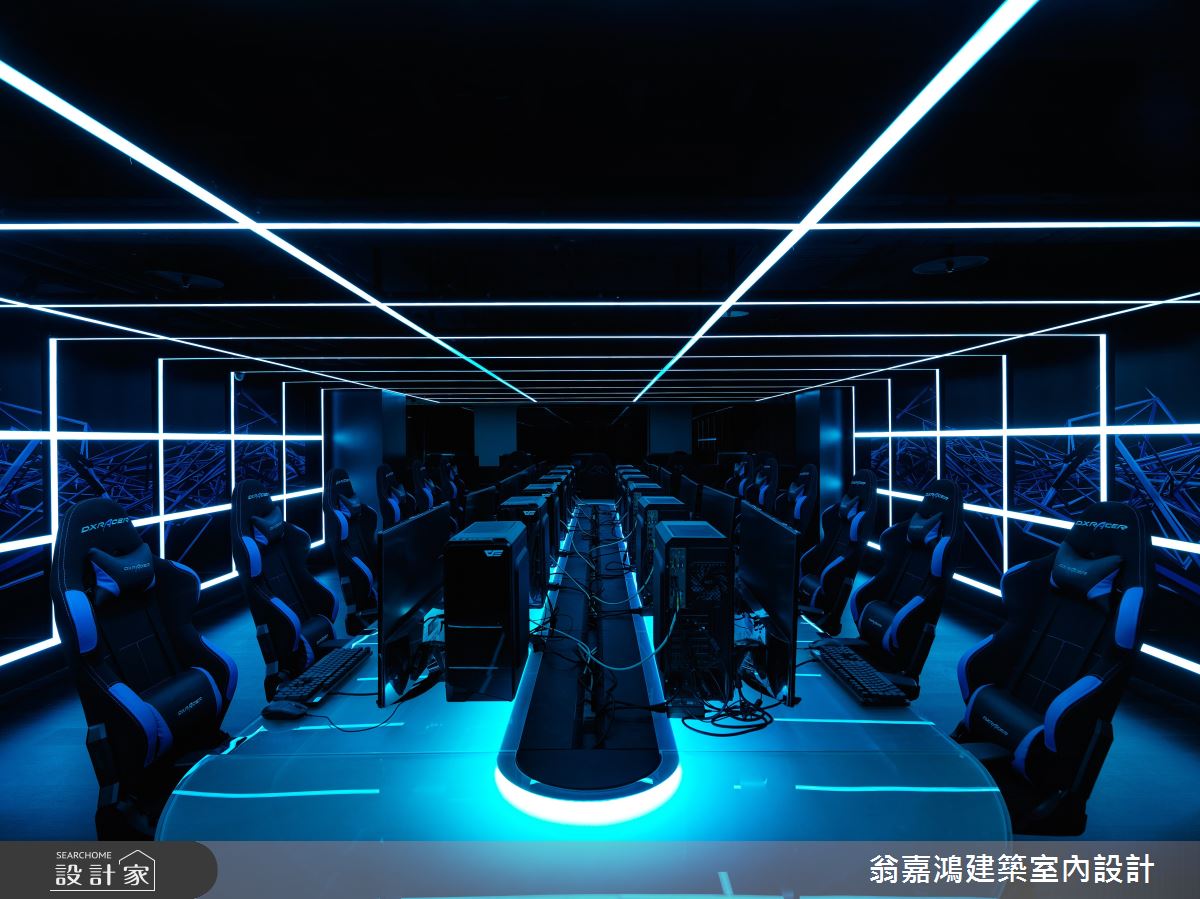 60坪老屋(16~30年)＿現代風案例圖片＿翁嘉鴻建築室內設計｜懷生設計＿懷生_48.壹網棧-電競空間之2