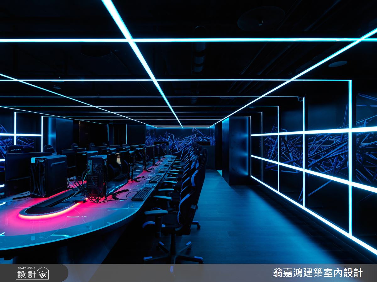 60坪老屋(16~30年)＿現代風案例圖片＿翁嘉鴻建築室內設計｜懷生設計＿懷生_48.壹網棧-電競空間之7