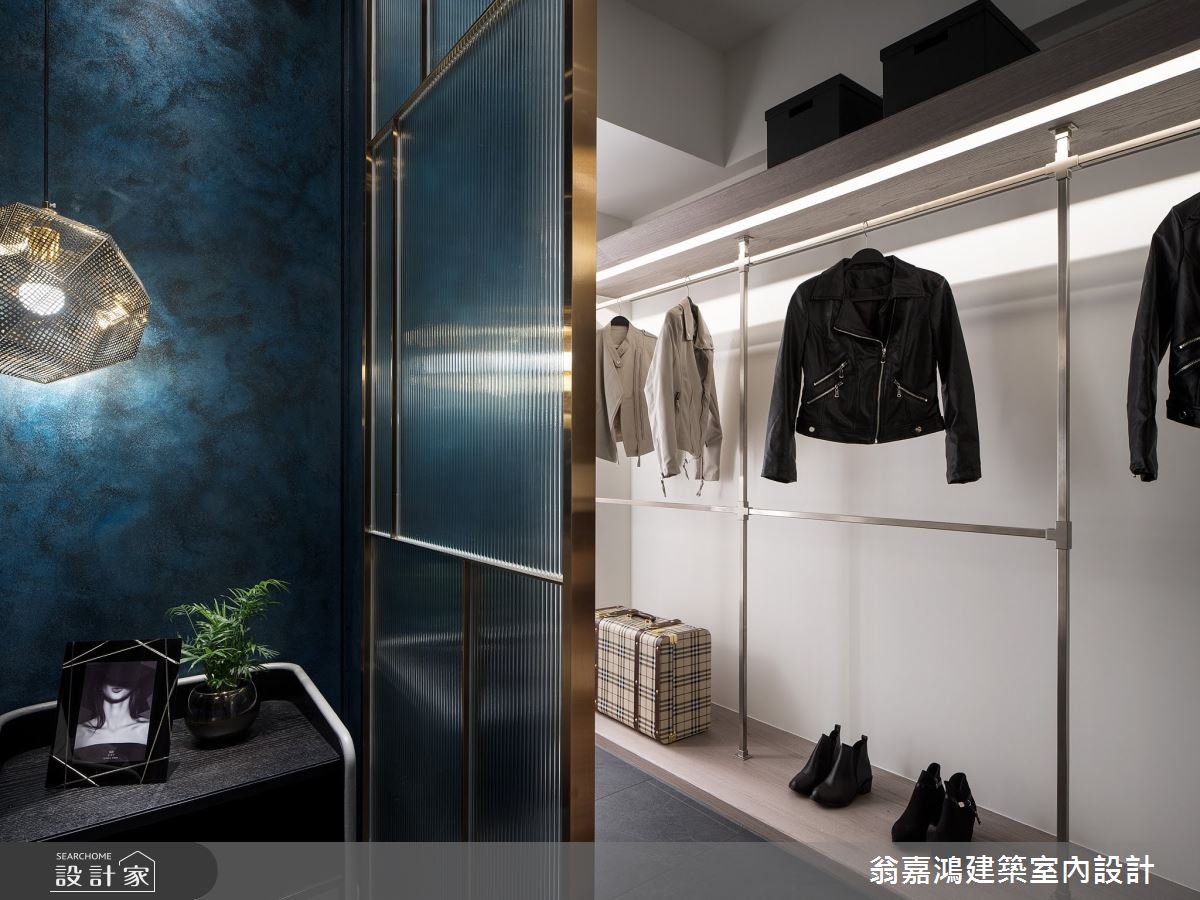 60坪老屋(16~30年)＿現代風更衣間案例圖片＿翁嘉鴻建築室內設計｜懷生設計＿懷生_60.三重-Rm&Sanmu 緬因貓舍招待所之31