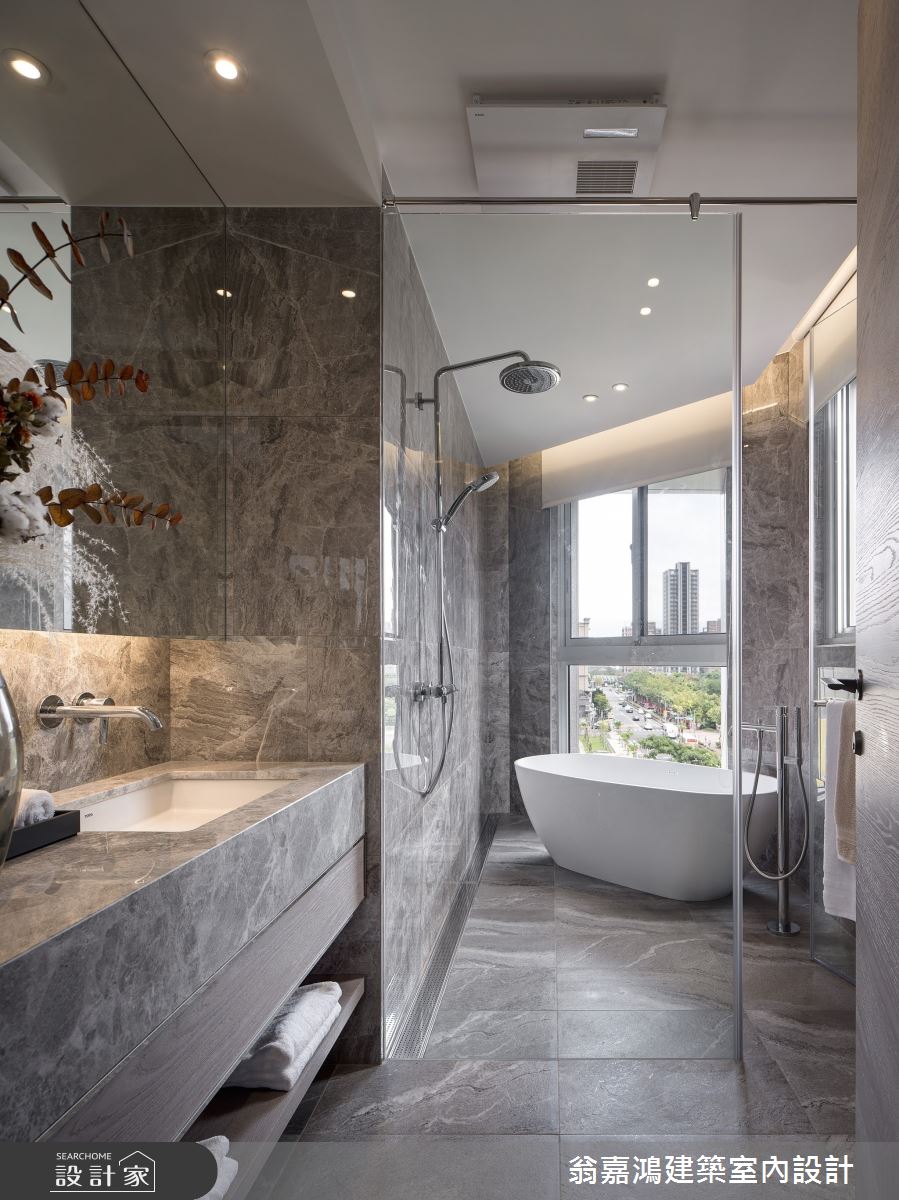 60坪老屋(16~30年)＿現代風浴室案例圖片＿翁嘉鴻建築室內設計｜懷生設計＿懷生_60.三重-Rm&Sanmu 緬因貓舍招待所之35