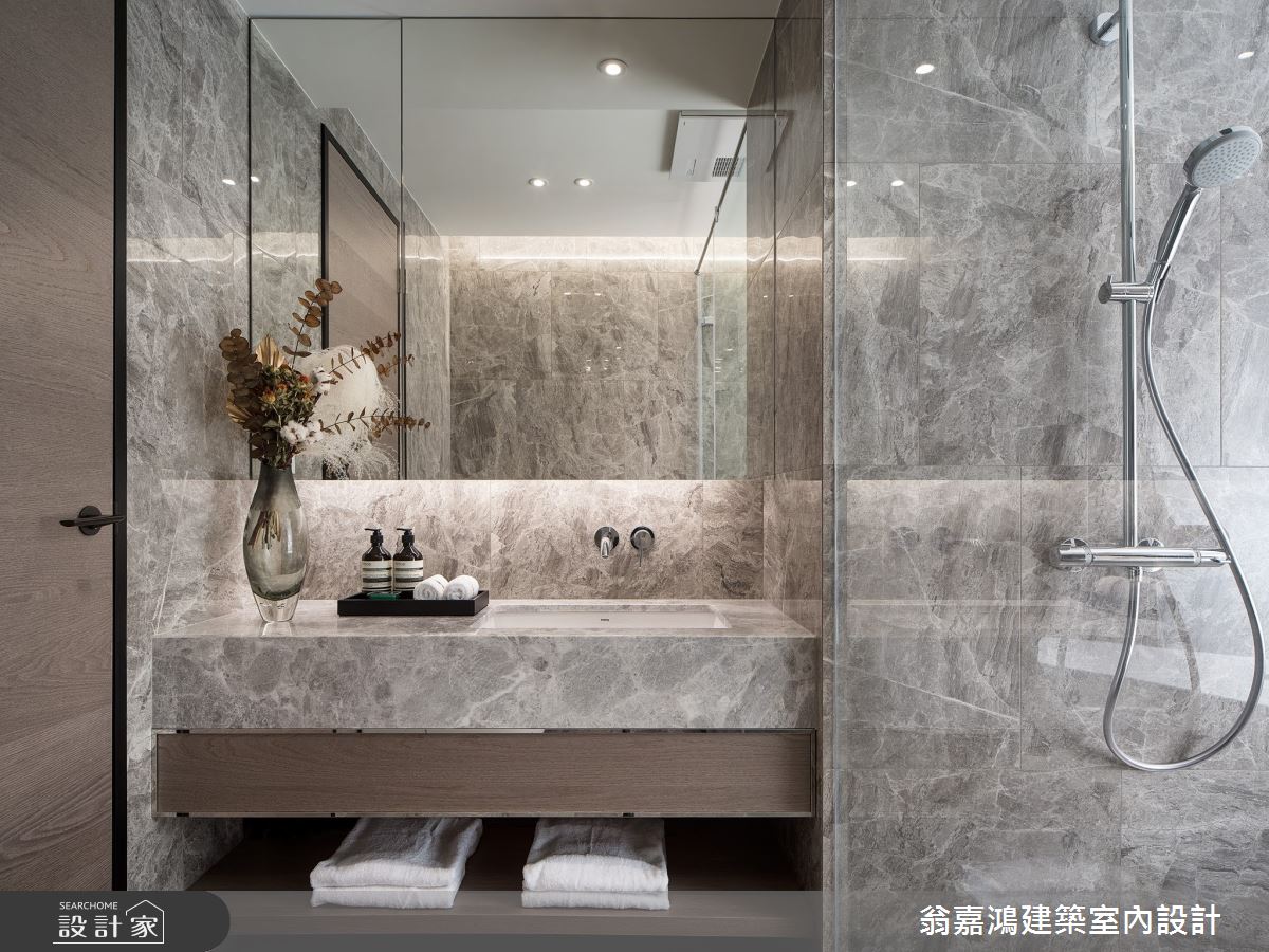 60坪老屋(16~30年)＿現代風浴室案例圖片＿翁嘉鴻建築室內設計｜懷生設計＿懷生_60.三重-Rm&Sanmu 緬因貓舍招待所之32