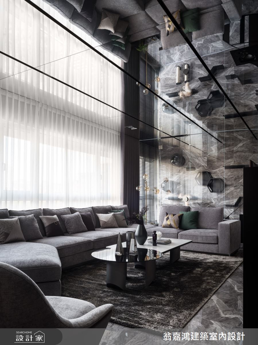 60坪老屋(16~30年)＿現代風客廳案例圖片＿翁嘉鴻建築室內設計｜懷生設計＿懷生_60.三重-Rm&Sanmu 緬因貓舍招待所之20