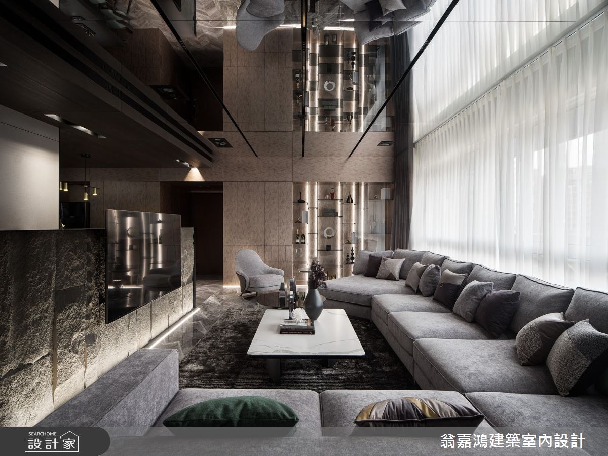 60坪老屋(16~30年)＿現代風客廳案例圖片＿翁嘉鴻建築室內設計｜懷生設計＿懷生_60.三重-Rm&Sanmu 緬因貓舍招待所之38