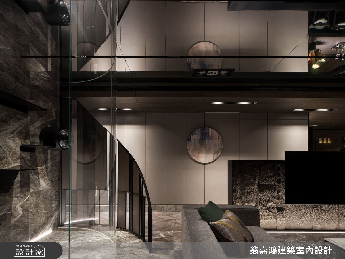 60坪老屋(16~30年)＿現代風客廳案例圖片＿翁嘉鴻建築室內設計｜懷生設計＿懷生_60.三重-Rm&Sanmu 緬因貓舍招待所之9