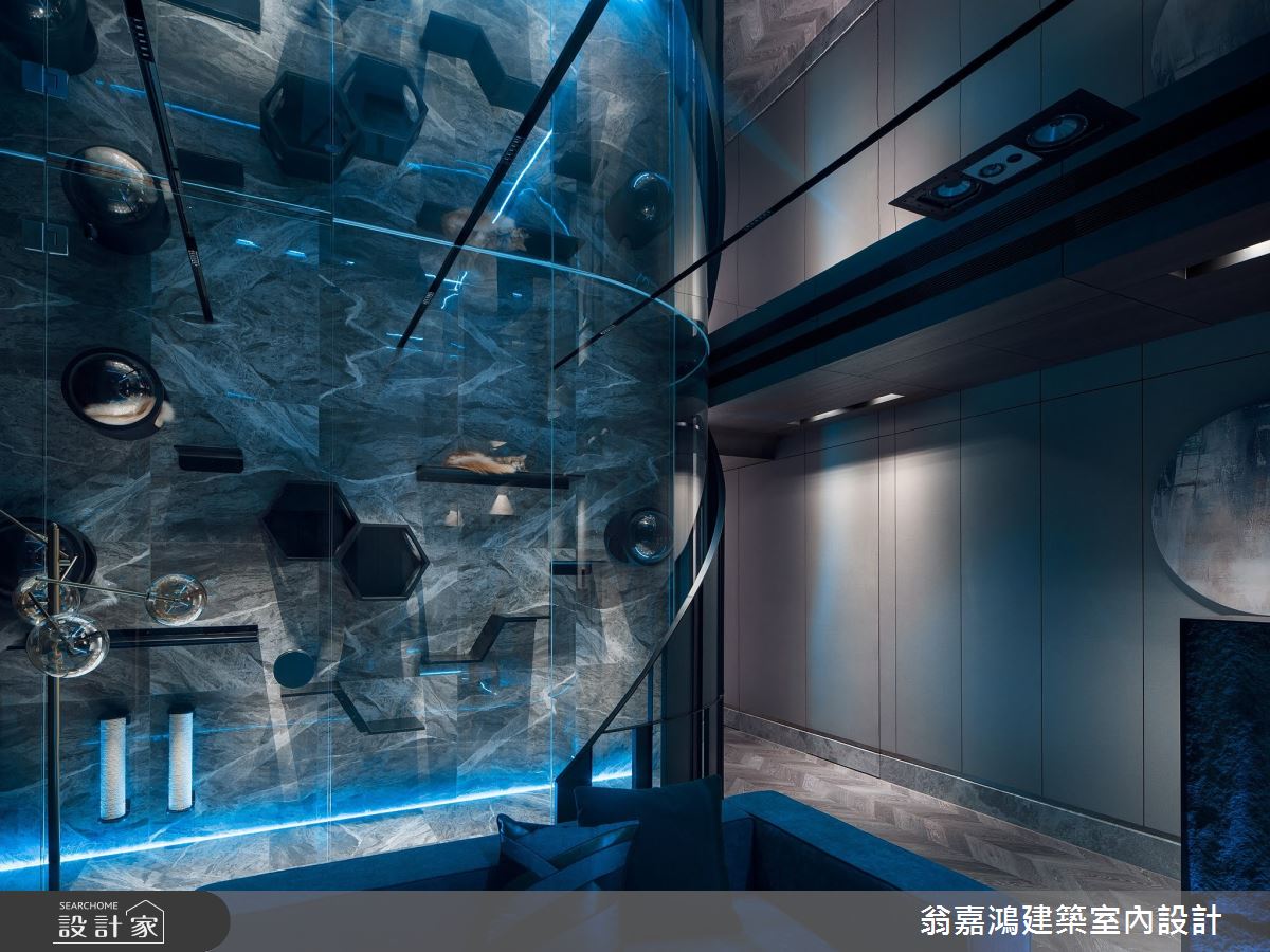 60坪老屋(16~30年)＿現代風走廊案例圖片＿翁嘉鴻建築室內設計｜懷生設計＿懷生_60.三重-Rm&Sanmu 緬因貓舍招待所之14