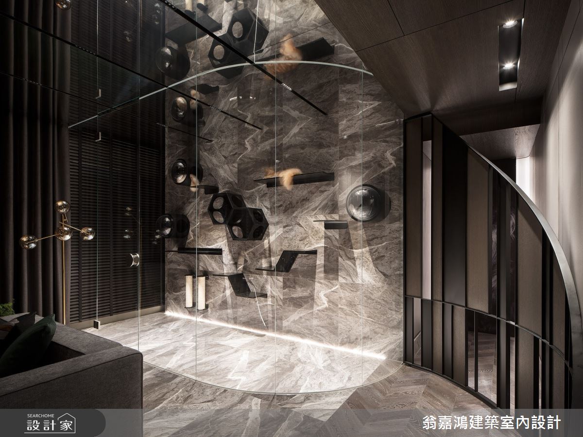 60坪老屋(16~30年)＿現代風走廊案例圖片＿翁嘉鴻建築室內設計｜懷生設計＿懷生_60.三重-Rm&Sanmu 緬因貓舍招待所之27