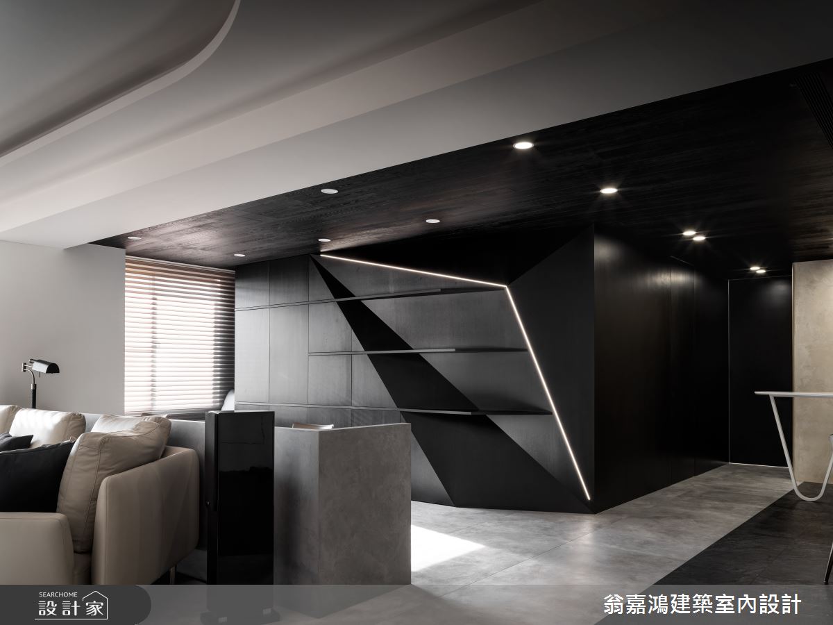 80坪新成屋(5年以下)＿現代風客廳多功能室案例圖片＿翁嘉鴻建築室內設計｜懷生設計＿懷生_61.林口-C House之13