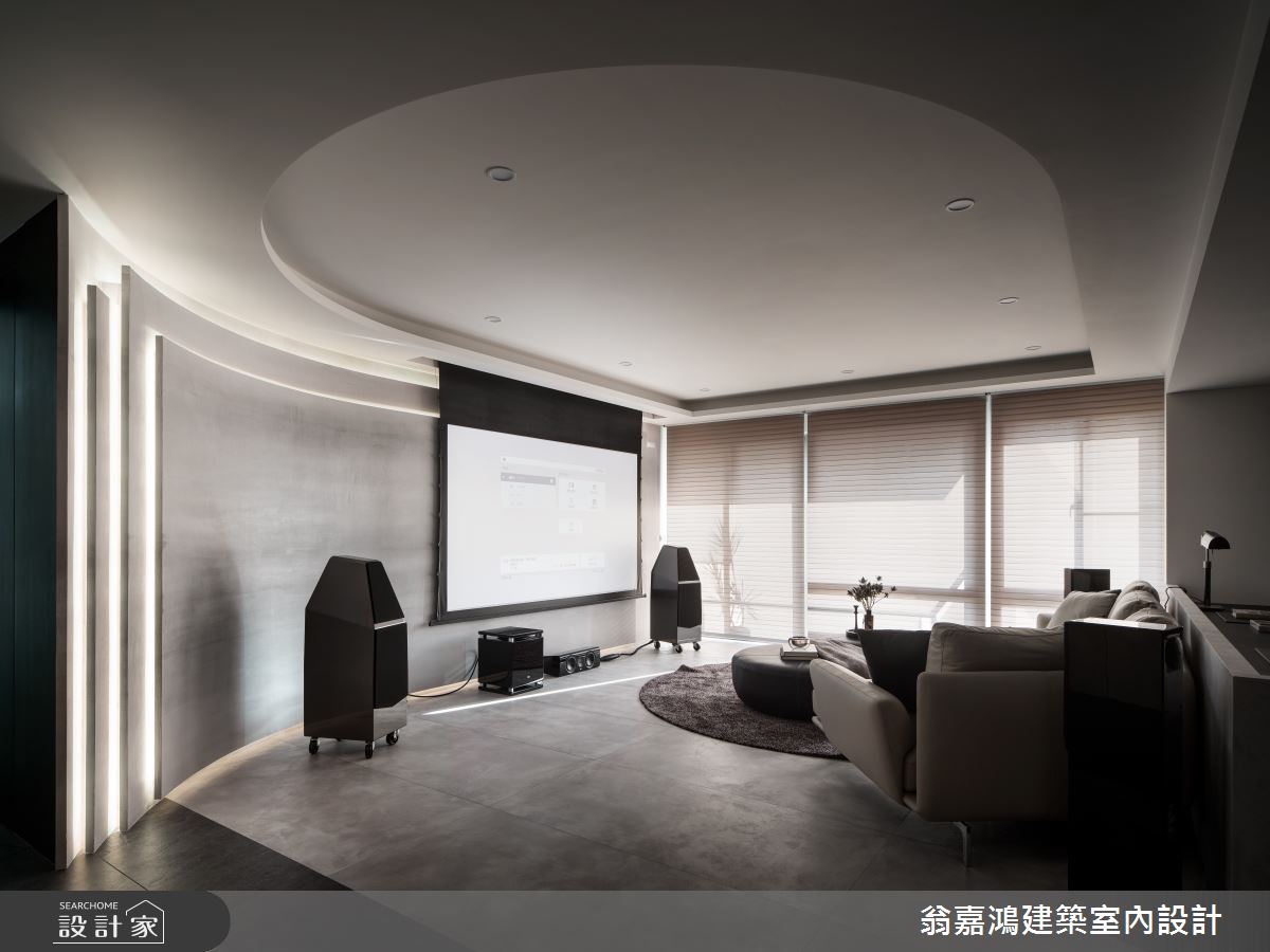 80坪新成屋(5年以下)＿現代風客廳案例圖片＿翁嘉鴻建築室內設計｜懷生設計＿懷生_61.林口-C House之11