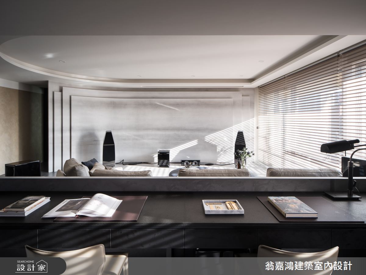 80坪新成屋(5年以下)＿現代風客廳多功能室案例圖片＿翁嘉鴻建築室內設計｜懷生設計＿懷生_61.林口-C House之12