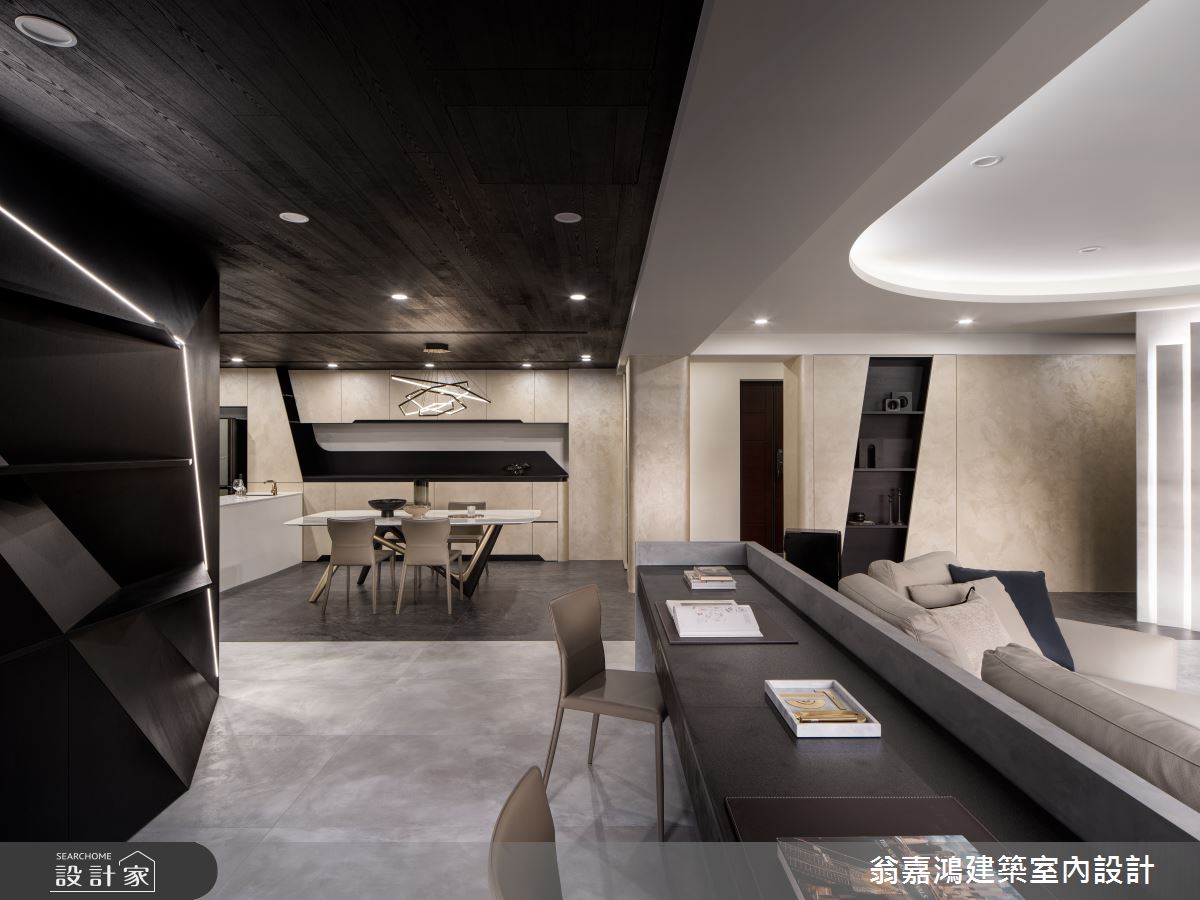 80坪新成屋(5年以下)＿現代風餐廳書房多功能室案例圖片＿翁嘉鴻建築室內設計｜懷生設計＿懷生_61.林口-C House之32