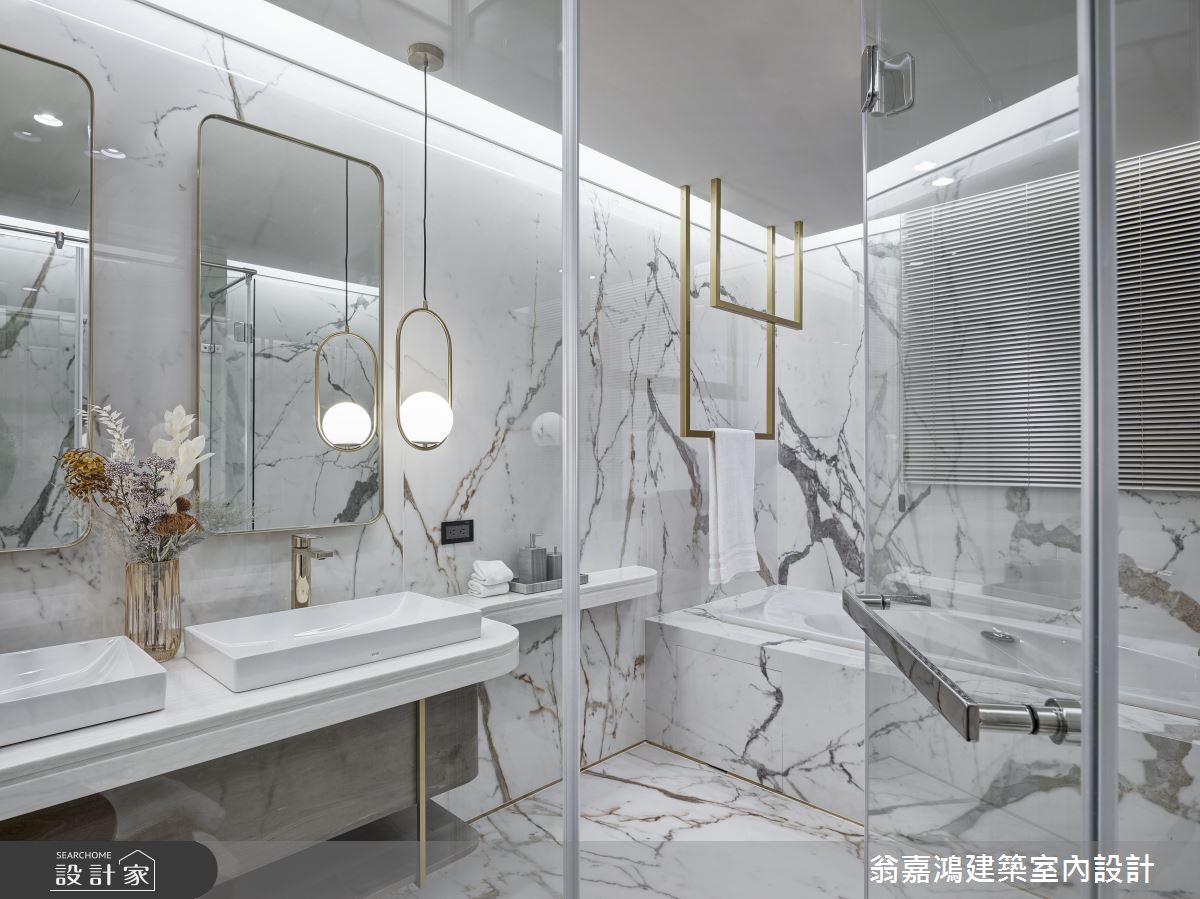 90坪毛胚屋＿現代風浴室案例圖片＿翁嘉鴻建築室內設計｜懷生設計＿懷生_63.台中-W House之27