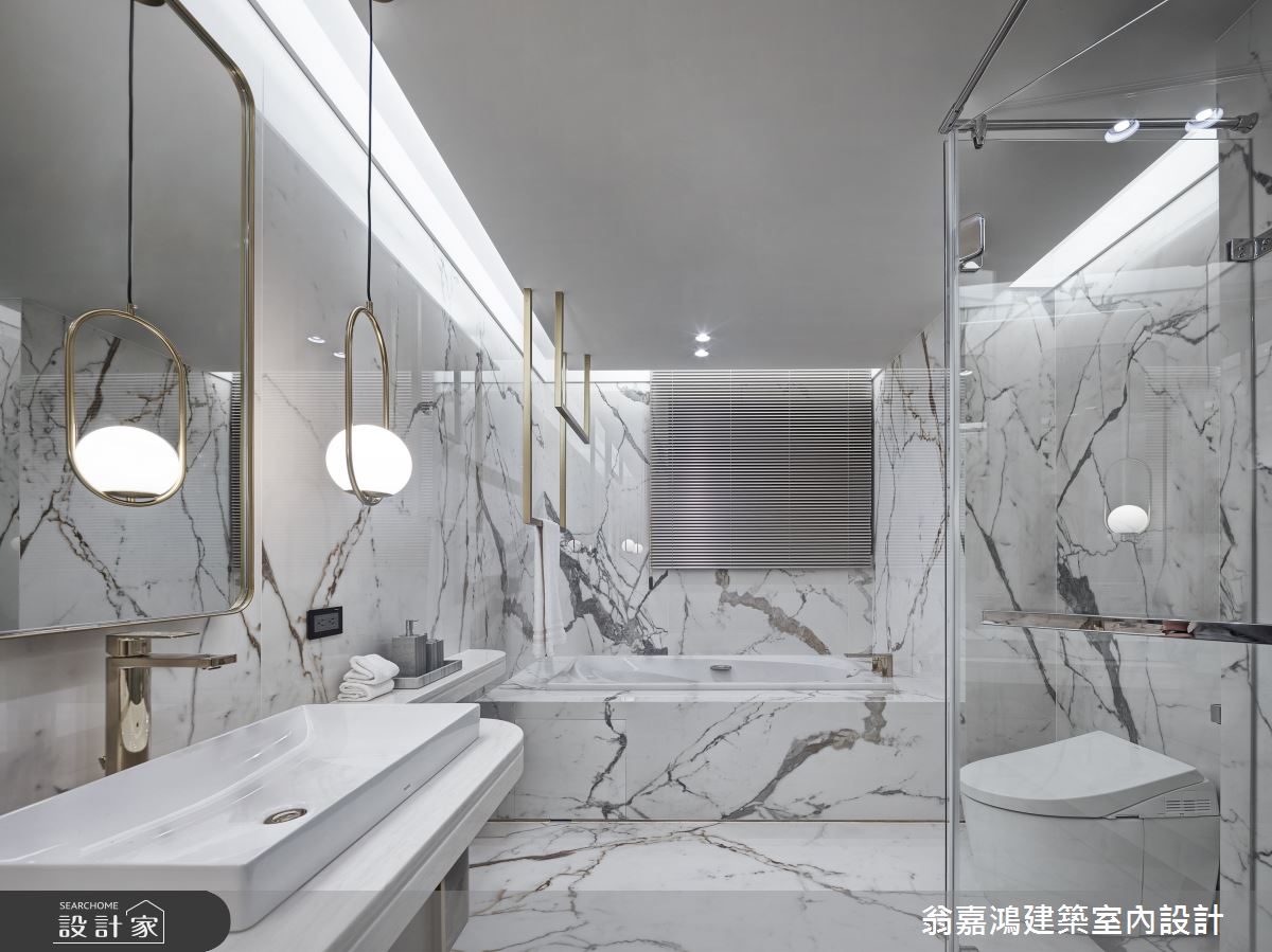 90坪毛胚屋＿現代風浴室案例圖片＿翁嘉鴻建築室內設計｜懷生設計＿懷生_63.台中-W House之28