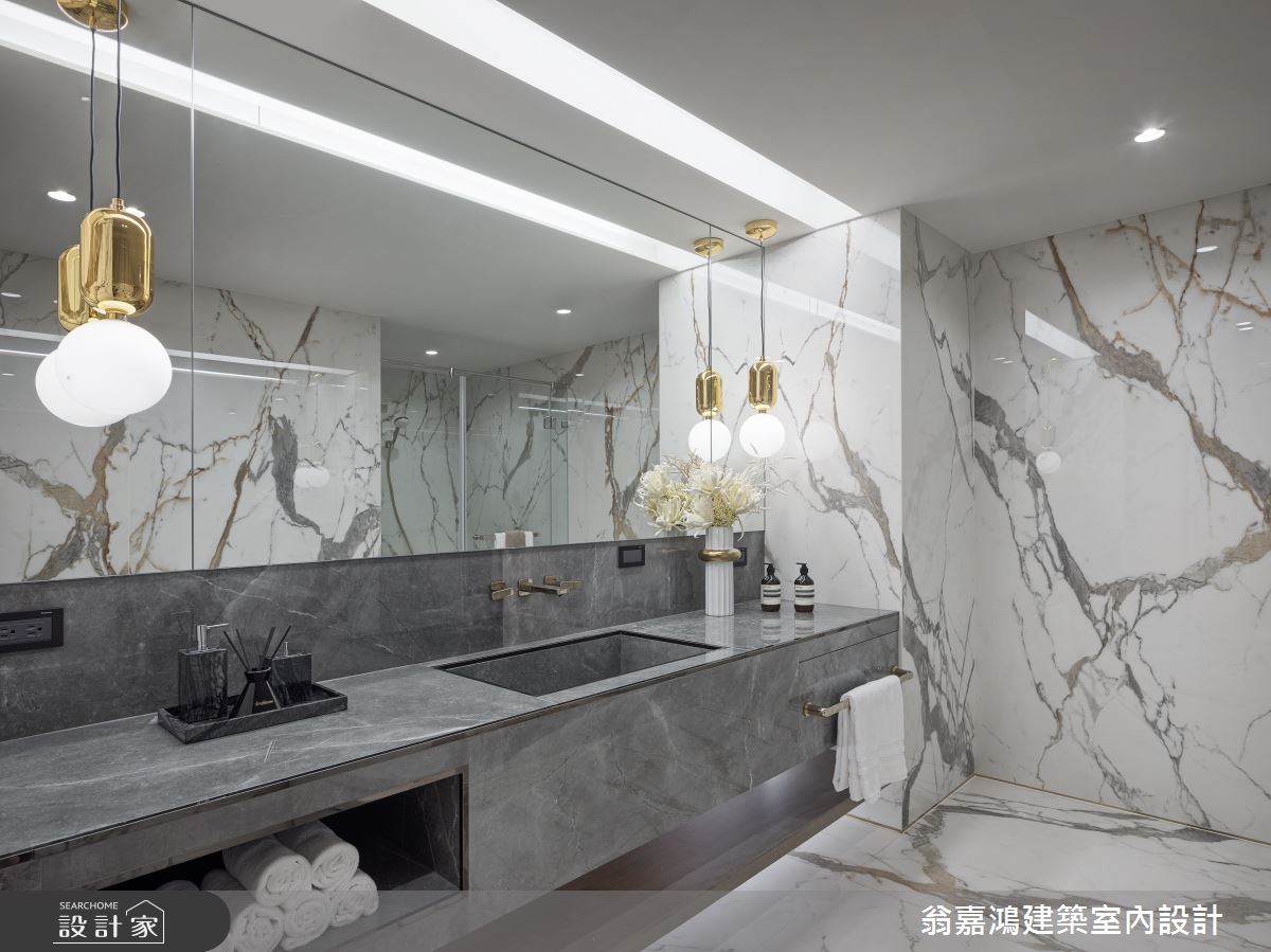 90坪毛胚屋＿現代風浴室案例圖片＿翁嘉鴻建築室內設計｜懷生設計＿懷生_63.台中-W House之29