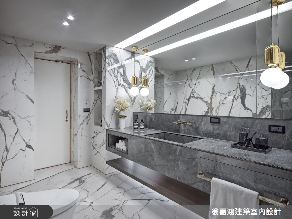 90坪毛胚屋＿現代風浴室案例圖片＿翁嘉鴻建築室內設計｜懷生設計＿懷生_63.台中-W House之30