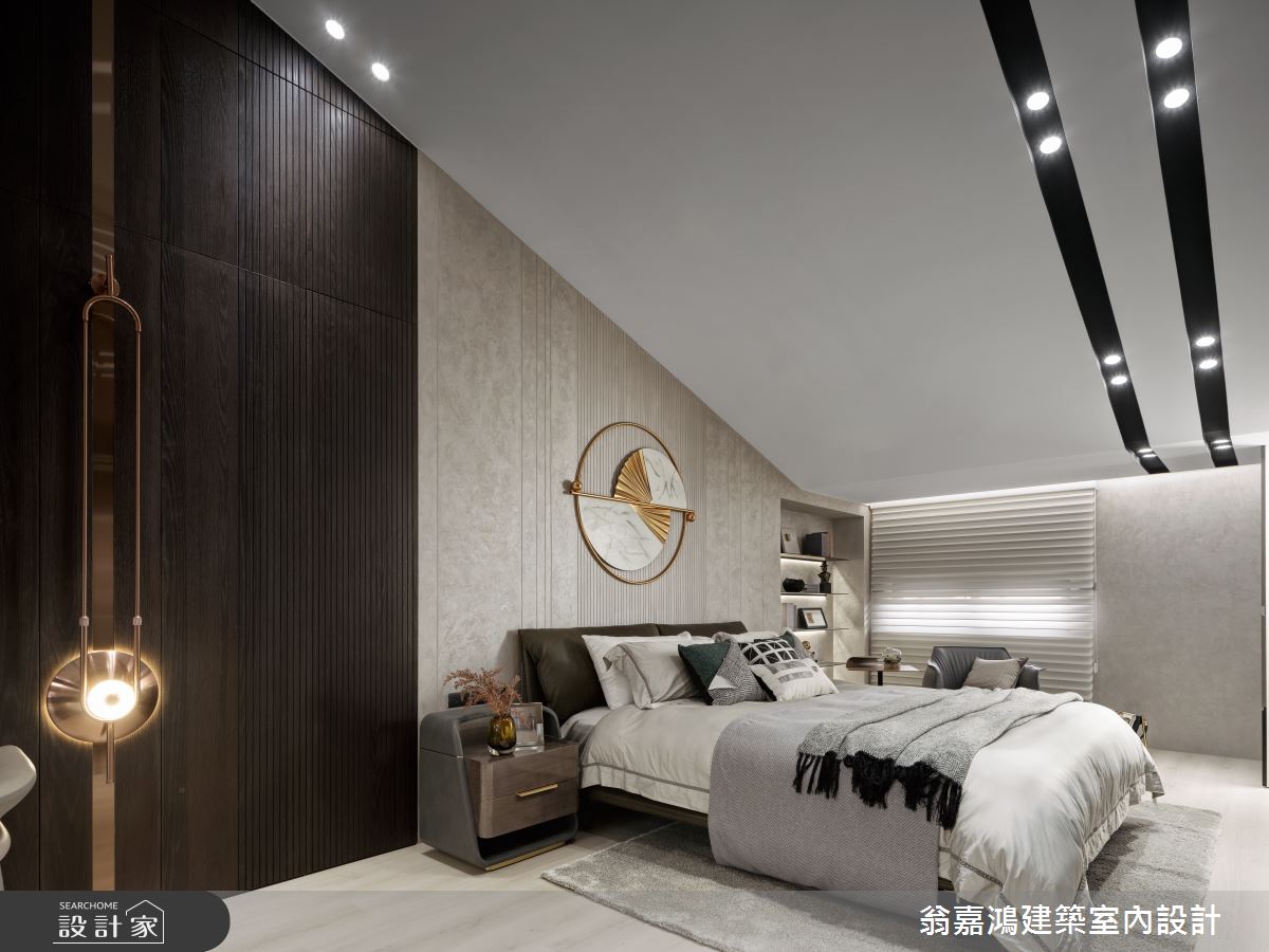 116坪新成屋(5年以下)＿現代奢華風臥室案例圖片＿翁嘉鴻建築室內設計｜懷生設計＿懷生_64.新竹-J House之8
