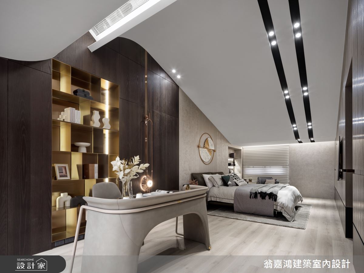 116坪新成屋(5年以下)＿現代奢華風臥室案例圖片＿翁嘉鴻建築室內設計｜懷生設計＿懷生_64.新竹-J House之11
